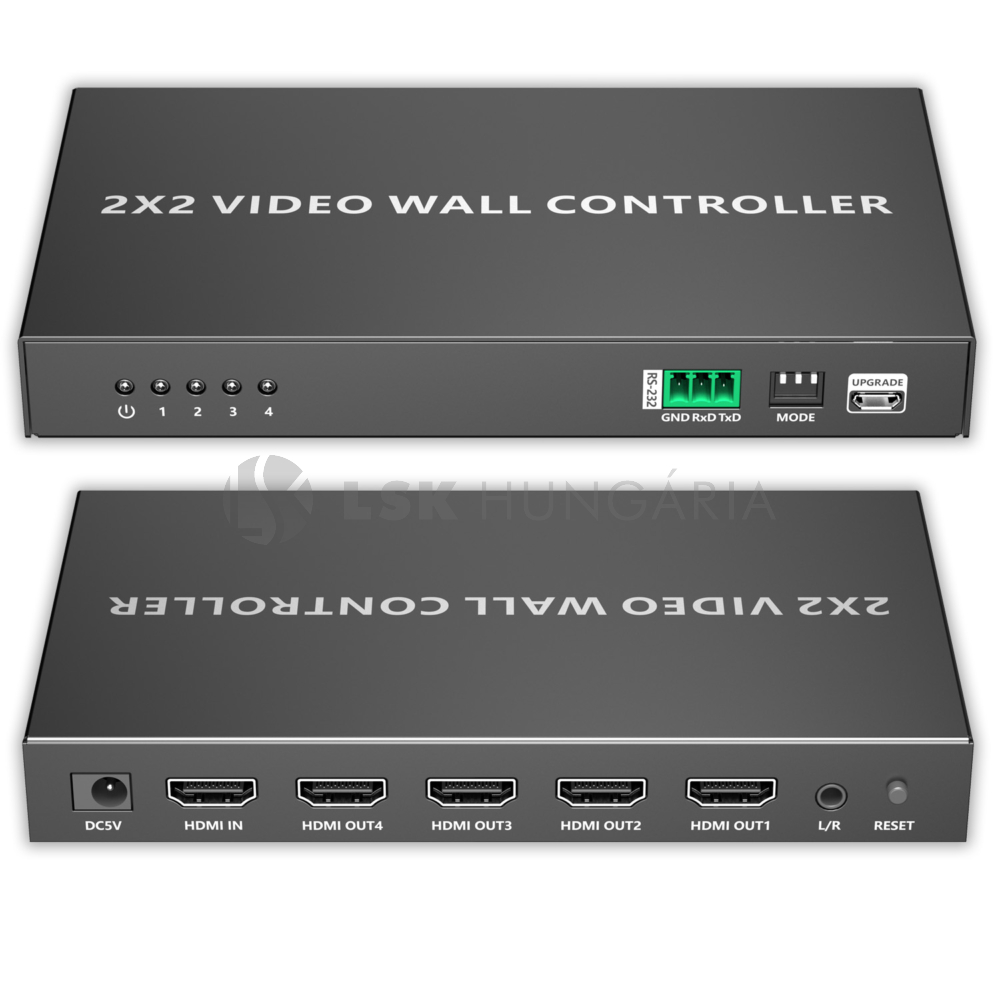 LSK VW124HD 1x4 HDMI videofal vezérlő