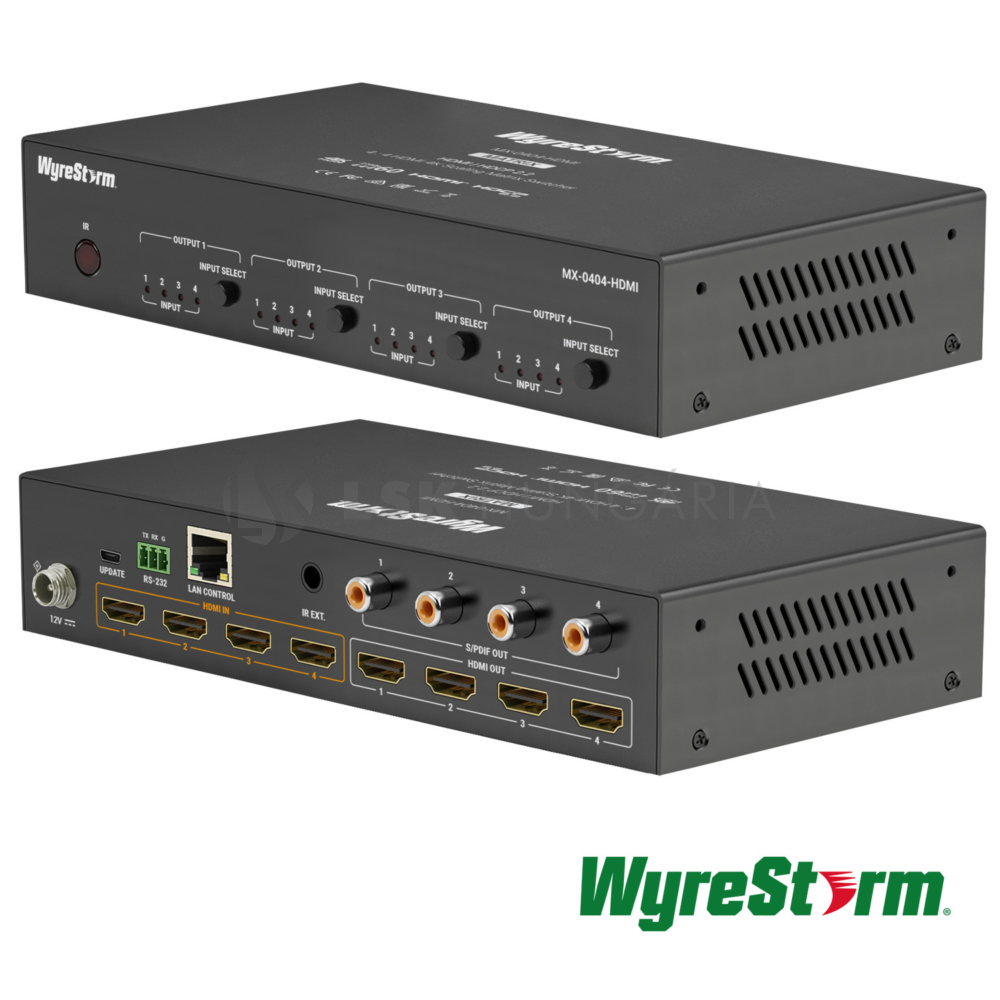 Wyrestorm MX-0404-HDMI 4:4 HDMI mátrix LAN vezérléssel