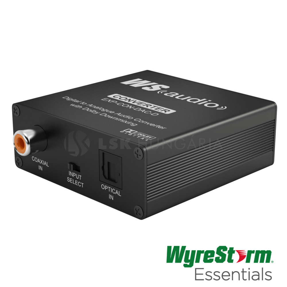 Wyrestorm EXP-CON-DAC-D Digitális-analóg hang átalakító Dolby Downmix támogatással