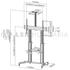 Reflecta TV Stand 100VC-Shelf f. 60-100"-ig, +5/-10° tilt.; max 100kg TV, kijelző állvány