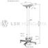 Reflecta Vexus II mennyezeti projektor konzol fehér 745mm-1145mm közt állítható távolság.